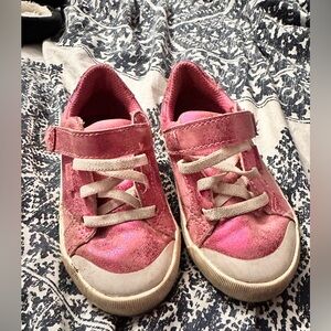 Pink sparkle sneakers
